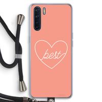 Best heart: Oppo A91 Transparant Hoesje met koord