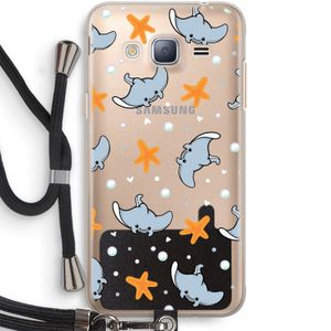 Manta: Samsung Galaxy J3 (2016) Transparant Hoesje met koord