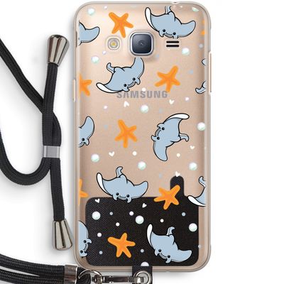 Manta: Samsung Galaxy J3 (2016) Transparant Hoesje met koord