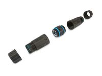 Equip 221172 tussenstuk voor kabels RJ-45 Zwart, Blauw - thumbnail