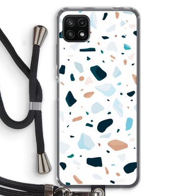 Terrazzo N°13: Samsung Galaxy A22 5G Transparant Hoesje met koord