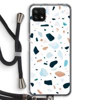 Terrazzo N°13: Samsung Galaxy A22 5G Transparant Hoesje met koord
