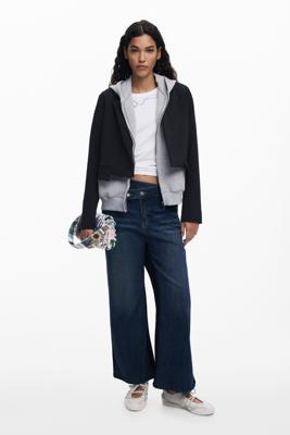 Gecombineerde flare jeans - BLUE - M