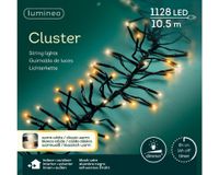 LED clusterlight 10m-1128L zwrt/duo kerst - Lumineo