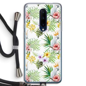 Gele kuif: OnePlus 7 Pro Transparant Hoesje met koord