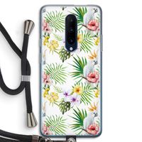 Gele kuif: OnePlus 7 Pro Transparant Hoesje met koord