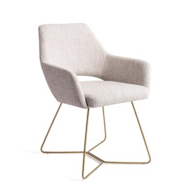 Jesper Home Eetkamerstoel 'Yanai' Beehive Gold, kleur Pigeon