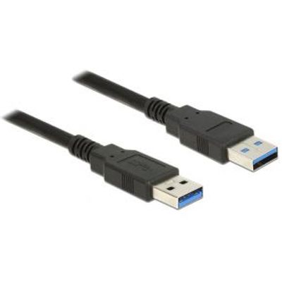 Delock 85061 Kabel USB 3.0 Type-A male > USB 3.0 Type-A male 1,5 m zwart