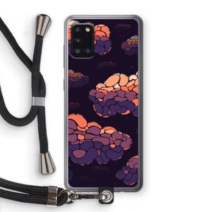 Patroon Wolken: Samsung Galaxy A31 Transparant Hoesje met koord
