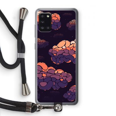Patroon Wolken: Samsung Galaxy A31 Transparant Hoesje met koord