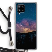 Travel to space: Samsung Galaxy A42 5G Transparant Hoesje met koord