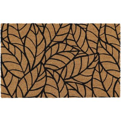 Luance Deurmat - anti slip - rechthoek - bladeren print - 75 x 45 cm - schoonloopmat