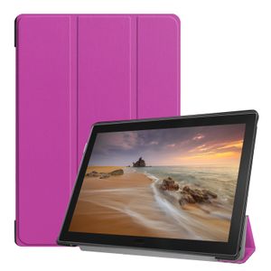 3-Vouw sleepcover hoes - Lenovo Tab E10 - Paars