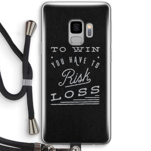 Risk loss: Samsung Galaxy S9 Transparant Hoesje met koord
