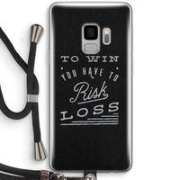Risk loss: Samsung Galaxy S9 Transparant Hoesje met koord