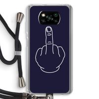 F**k U: Xiaomi Poco X3 NFC Transparant Hoesje met koord