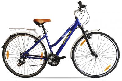 Vitoria City Bike 7-Versnellingen Staal Stadsfiets - Blauw Vitoria City Bike 7-Versnellingen Staal Stadsfiets - Blauw