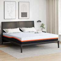 Matrassen Wit, Grijs 180 x 200 cm 100% polyester jacquard stof Matrassen Wit, Grijs 180 x 200 cm 100% polyester jacquard stof