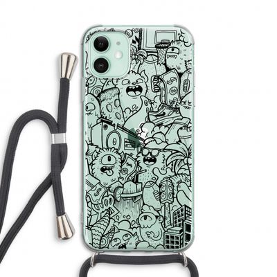 Vexx Black City : iPhone 11 Transparant Hoesje met koord