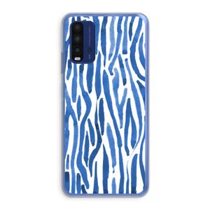Blauwe nerven: Xiaomi Redmi 9T Transparant Hoesje