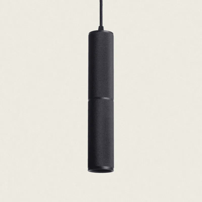 Hanglamp metaal zwart gefreesd &apos;Luminex&apos; gu10 downlighter led
