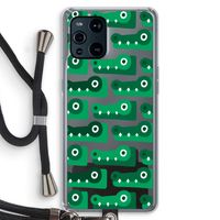 Crocs: Oppo Find X3 Pro Transparant Hoesje met koord