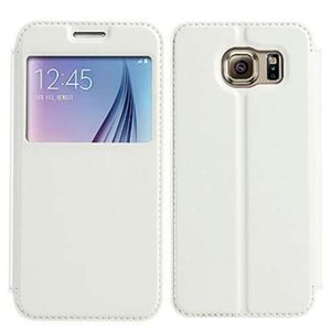 Samsung Galaxy S6 Hoesje met Venster Wit