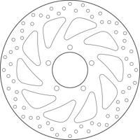 BREMBO Serie Oro remschijf, remschijven voor de moto, vast 68B407L3