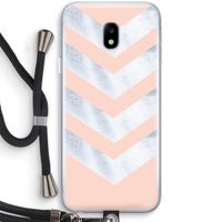 Marmeren pijlen: Samsung Galaxy J3 (2017) Transparant Hoesje met koord