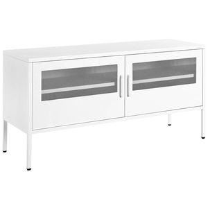 Beliani MORLEY - Sideboard-Wit-Staal