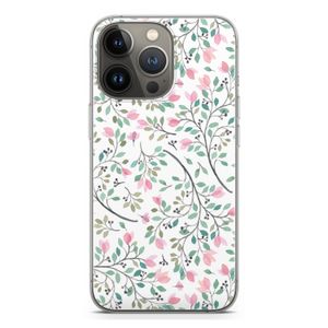 Sierlijke bloemen: iPhone 13 Pro Transparant Hoesje