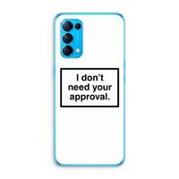 Don't need approval: Oppo Find X3 Lite Transparant Hoesje Don't need approval: Oppo Find X3 Lite Transparant Hoesje