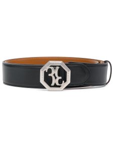 Billionaire ceinture en cuir à boucle logo - Noir