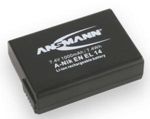 Ansmann EN-EL14 Camera-accu Vervangt originele accu EN-EL14 7.4 V 1050 mAh