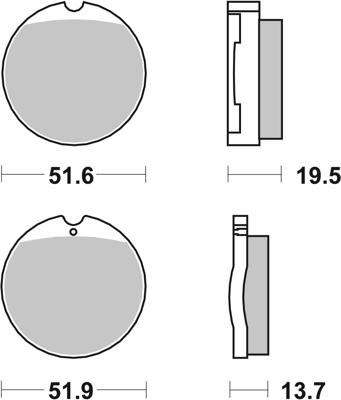 BREMBO Remblokken, voor de moto, Road Organisch 07HO0130