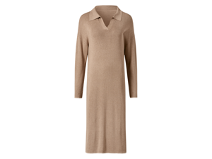 esmara Gebreide dames jurk (Beige, XS (32/34))