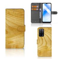 OPPO A16/A16s/A54s | Book Style Case | Licht Hout OPPO A16/A16s/A54s | Book Style Case | Licht Hout