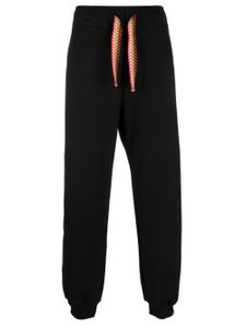 Lanvin pantalon de jogging en coton à lien de resserrage - Noir