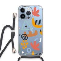 Abstract: iPhone 13 Pro Transparant Hoesje met koord Abstract: iPhone 13 Pro Transparant Hoesje met koord