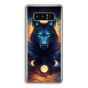 Wolf Dreamcatcher: Samsung Galaxy Note 8 Transparant Hoesje