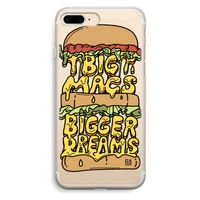 Big Macs Bigger Dreams: iPhone 7 Plus Transparant Hoesje