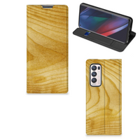 OPPO Find X3 Neo Book Wallet Case Licht Hout