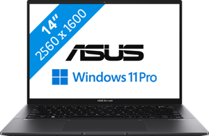 ASUS Zenbook 14 BM3402YA-KP848X AMD Ryzen™ 5 7530U Laptop 35,6 cm (14") WQXGA 16 GB LPDDR4x-SDRAM 512 GB SSD Wi-Fi 6E (802.11ax) Windows 11 Pro Zwart