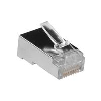 ACT TD108B RJ45 (8P/8C) Afgeschermde Modulaire Connector | Ronde Kabel | Masssieve Aders | 25 stuks - thumbnail