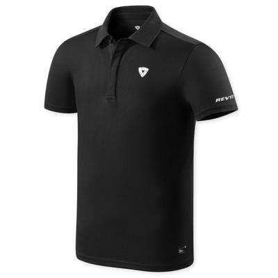 REV'IT! Dax Polo, T-shirts en sweaters voor de motorrijder, Zwart