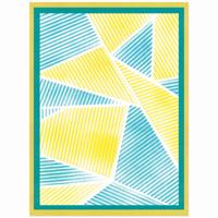 Sizzix • cosmopolitan stencil a6 down the line nr.2 2pcs