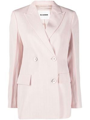 Jil Sander blazer à boutonnière croisée - Rose