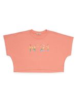 Nº21 Kids t-shirt en coton à logo imprimé - Rose