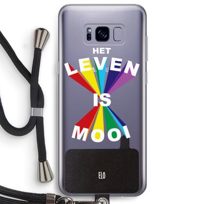 Het Leven Is Mooi: Samsung Galaxy S8 Plus Transparant Hoesje met koord