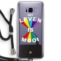 Het Leven Is Mooi: Samsung Galaxy S8 Plus Transparant Hoesje met koord